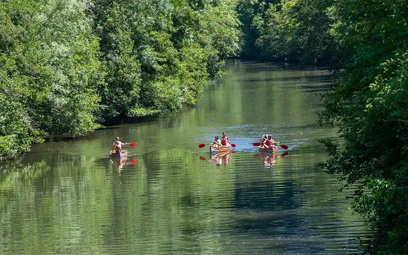famille kayak rivière Dordogne